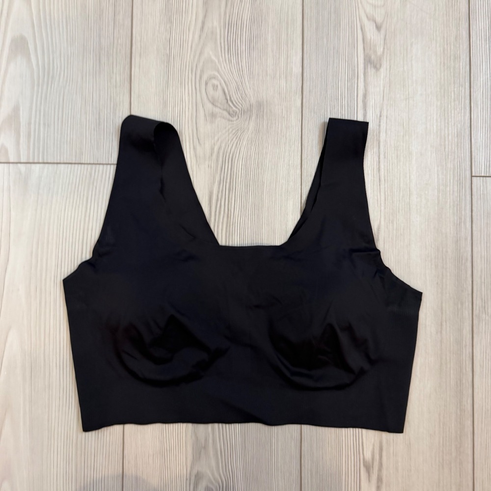 Bali Comfort Revolution Wireless Bra Black Seamless Bralette DF3491 Large